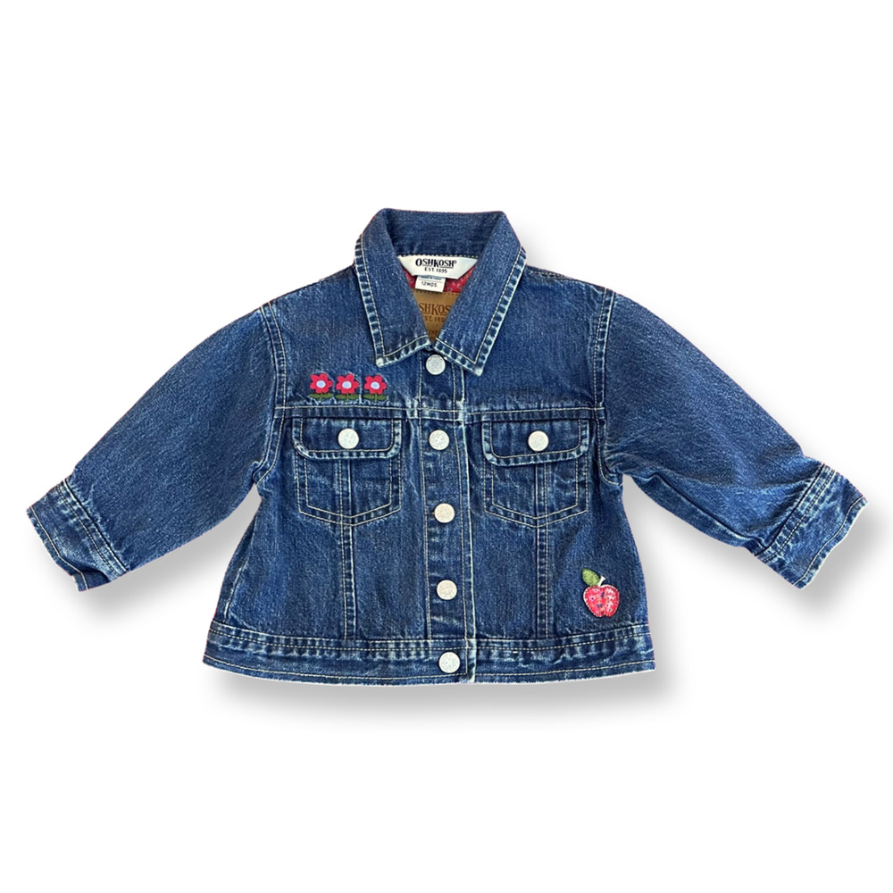 OshKosh Embroidered Jean Jacket - 12 mo.